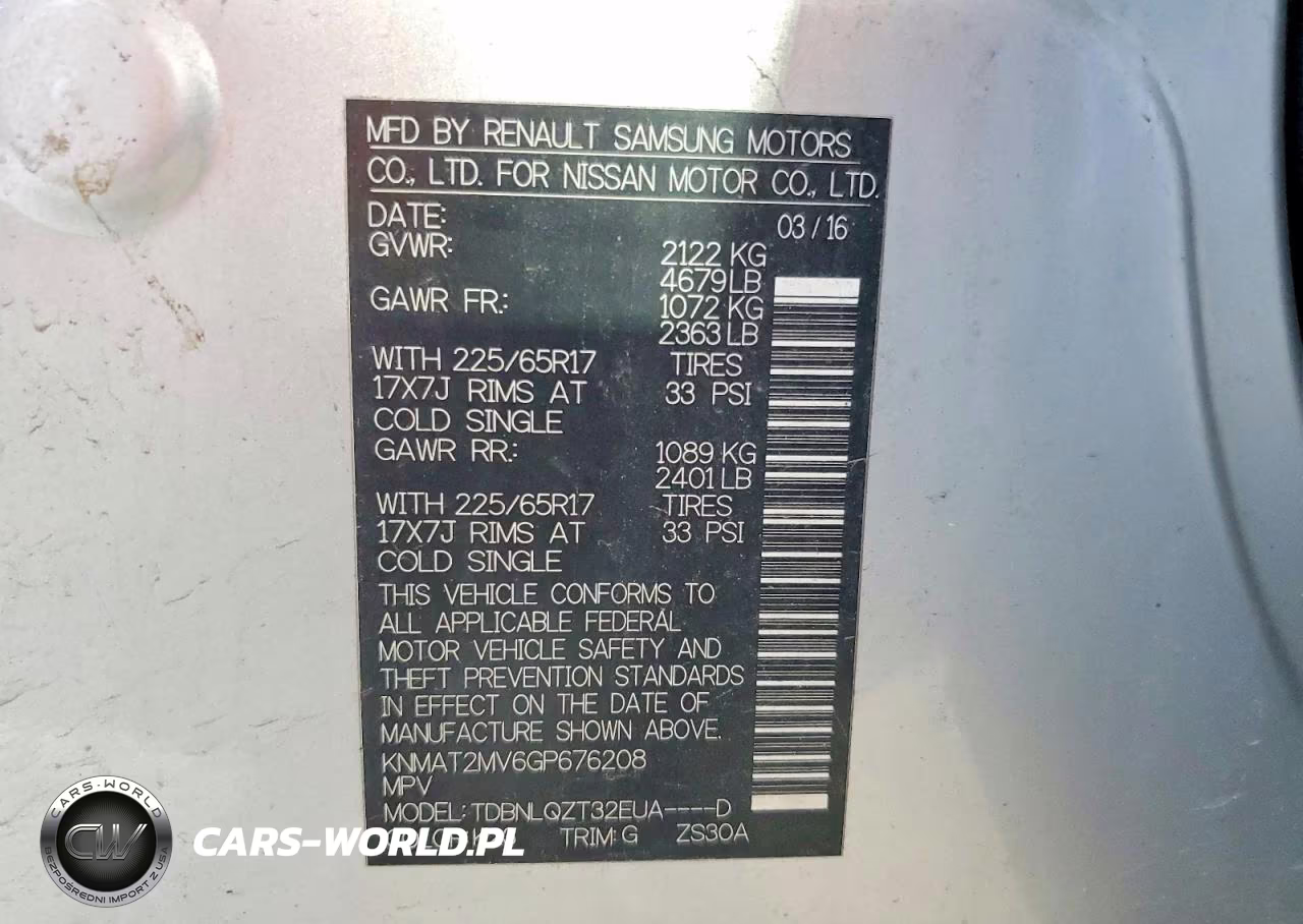 2016 Nissan Rogue Sv VIN:KNMAT2MV6GP676208 - 13
