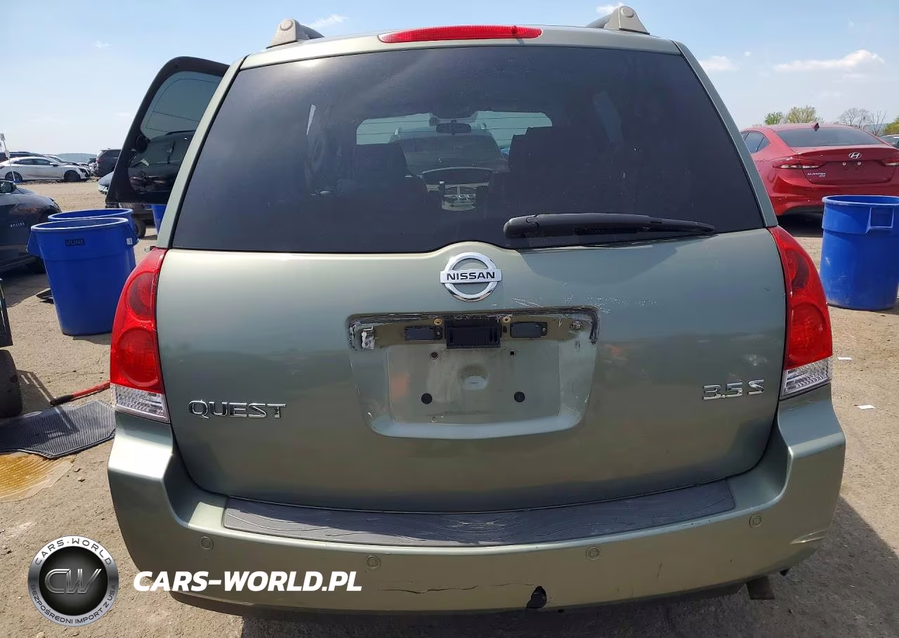 2005 Nissan Quest 3.5 VIN:5N1BV28U25N112737 - 6