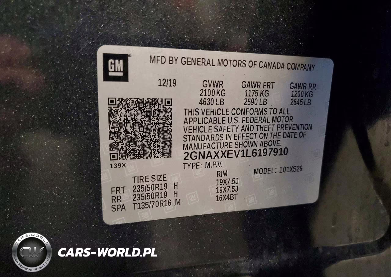 2020 Chevrolet Equinox Premier VIN:2GNAXXEV1L6197910 - 13