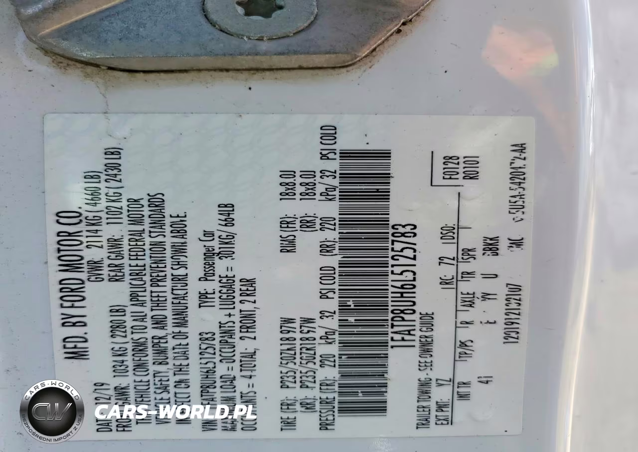 2020 Ford Mustang VIN:1FATP8UH6L5125783 - 12