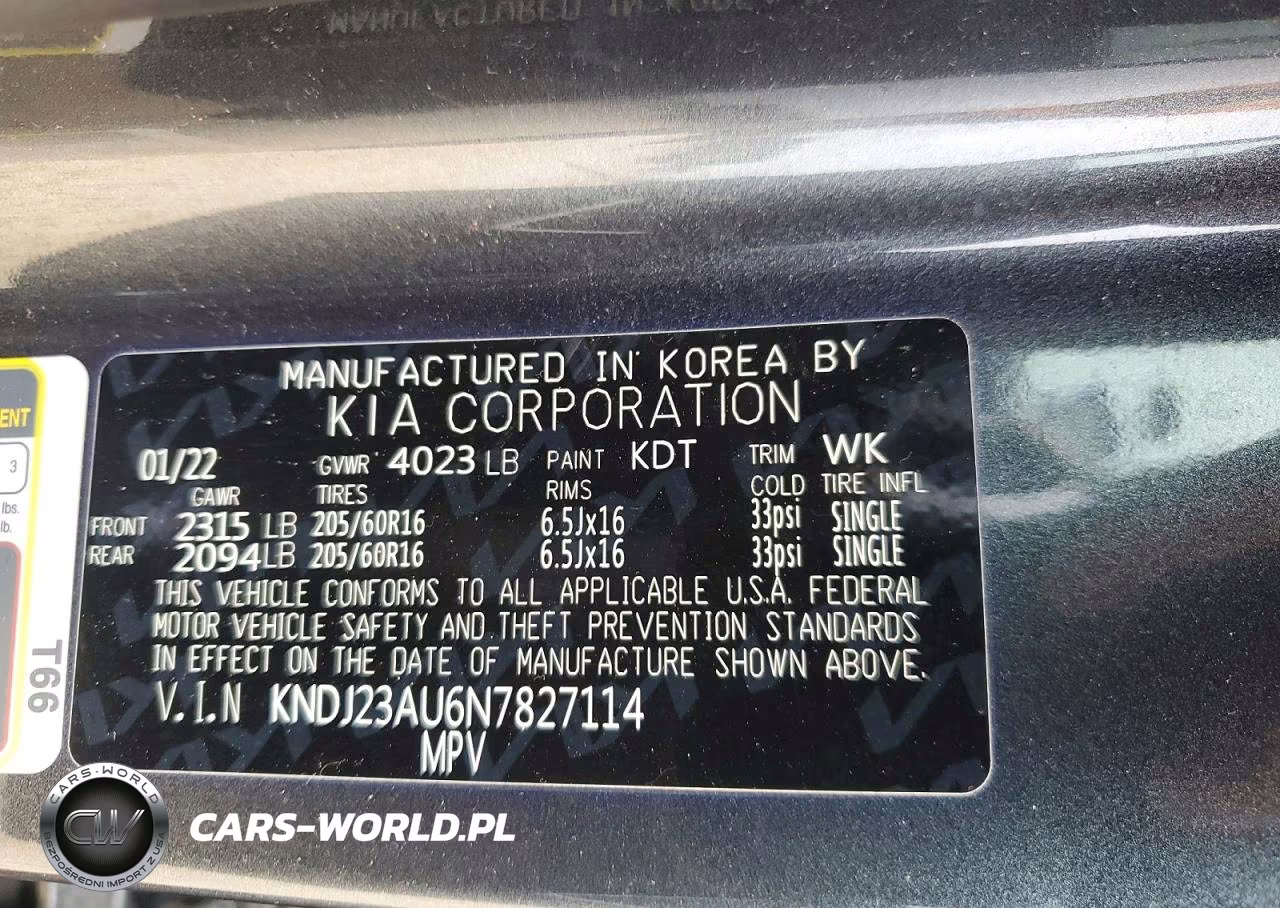 2022 Kia Soul Lx VIN:KNDJ23AU6N7827114 - 12