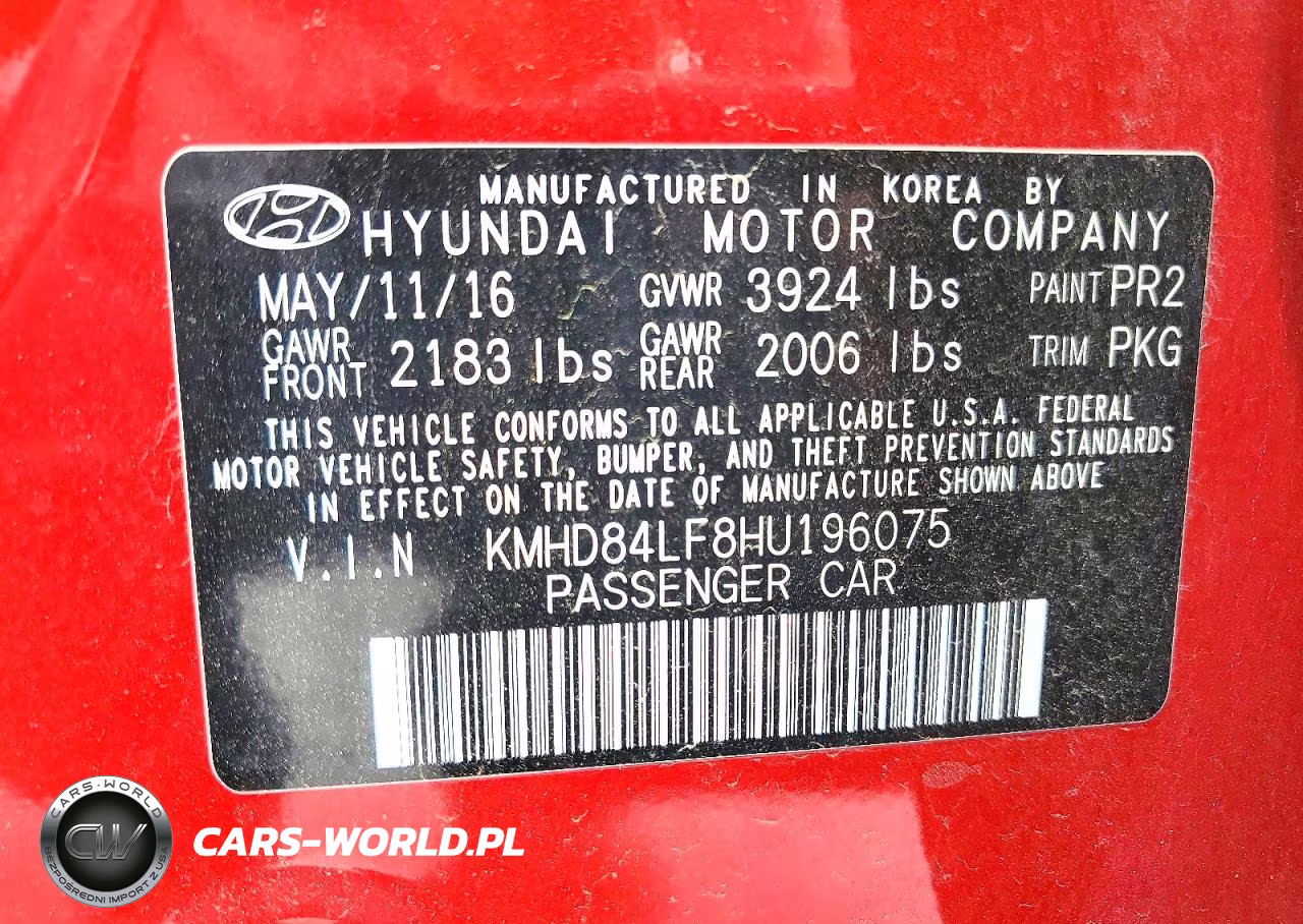 2017 Hyundai Elantra Se VIN:KMHD84LF8HU196075 - 13
