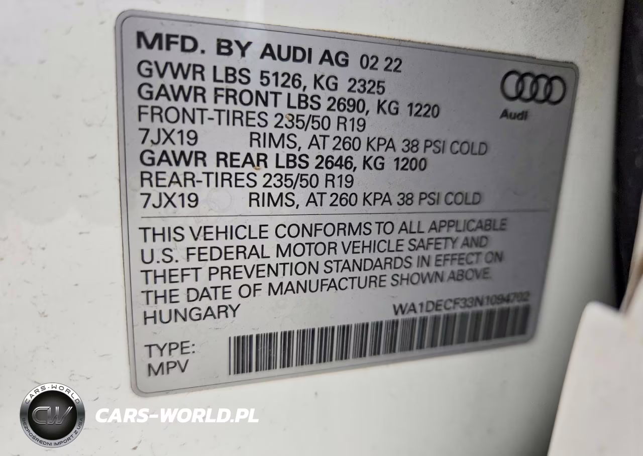 2022 Audi Q3 Premium S Line 45 VIN:WA1DECF33N1094702 - 13
