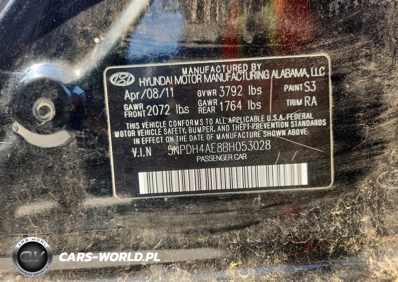 2011 Hyundai Elantra Gls VIN:5NPDH4AE8BH053028 - 13