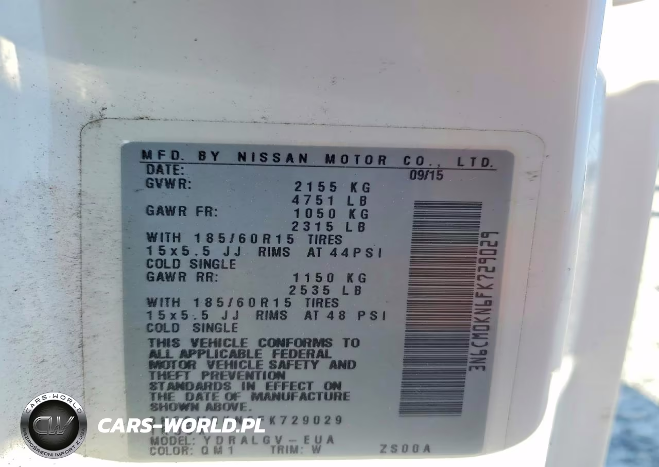 2015 Nissan Nv200 Sv VIN:3N6CM0KN6FK729029 - 13
