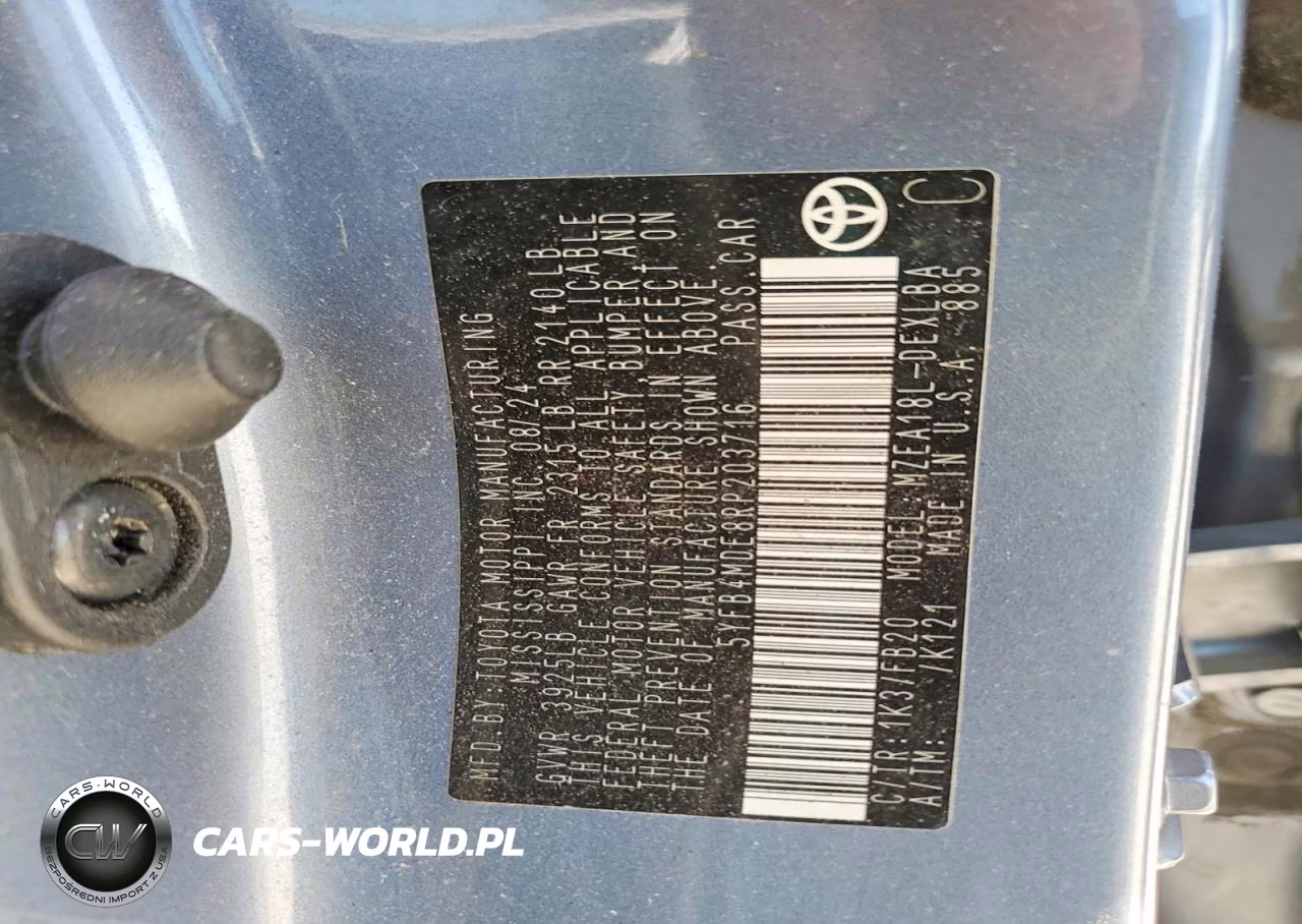 2024 Toyota Corolla Le VIN:5YFB4MDE8RP203716 - 12