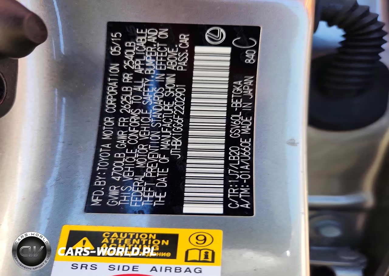 2015 Lexus Es 350 VIN:JTHBK1GG6F2202901 - 12