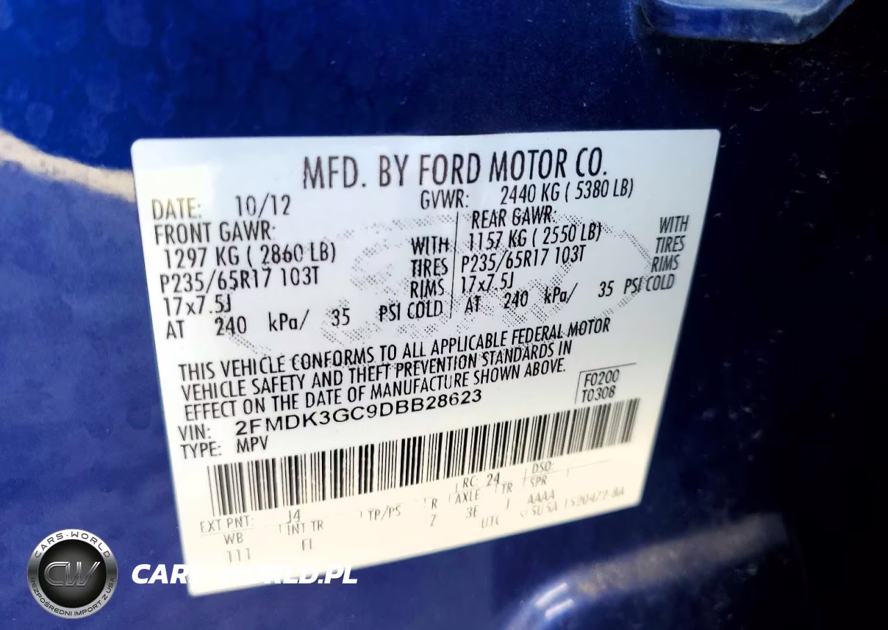 2013 Ford Edge Se VIN:2FMDK3GC9DBB28623 - 13