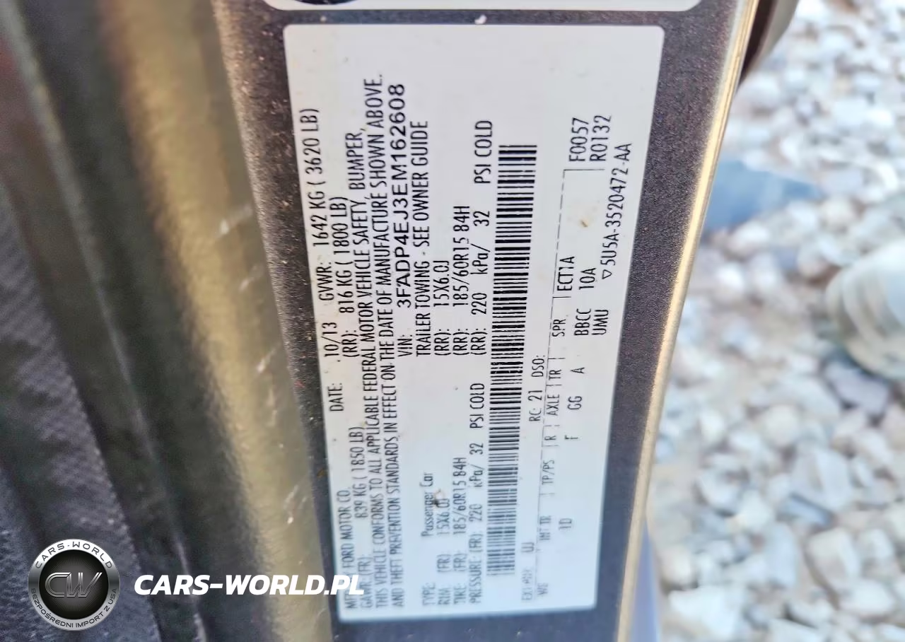 2014 Ford Fiesta 4D S VIN:3FADP4EJ3EM162608 - 13