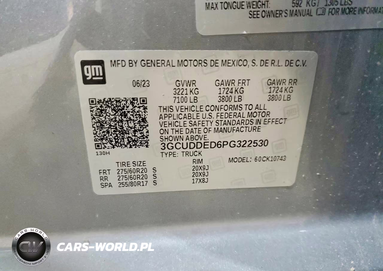 2023 Chevrolet Silverado K1500 Lt VIN:3GCUDDED6PG322530 - 13
