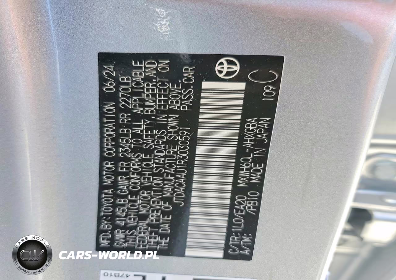 2024 Toyota Prius Xle VIN:JTDACAAU1R3030591 - 12