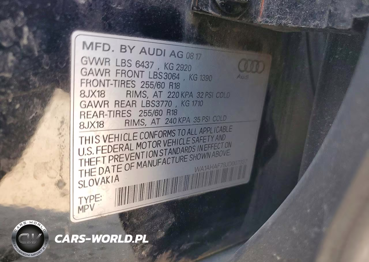 2018 Audi Q7 Premium VIN:WA1AHAF78JD007337 - 13