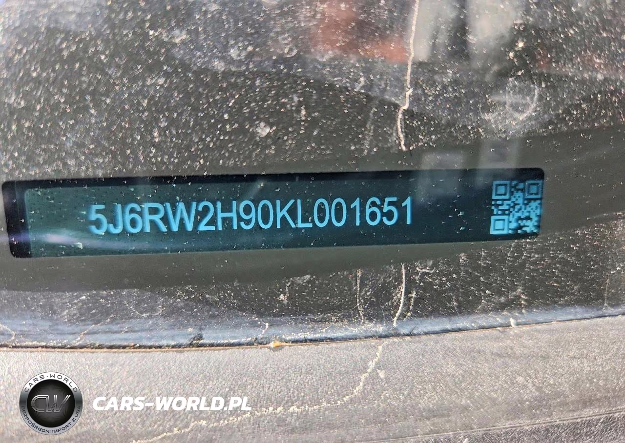 2019 Honda Cr-V Touring VIN:5J6RW2H90KL001651 - 13