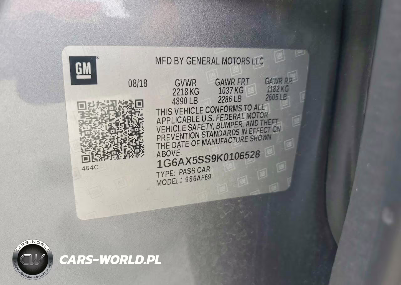 2019 Cadillac Cts Luxury VIN:1G6AX5SS9K0106528 - 13
