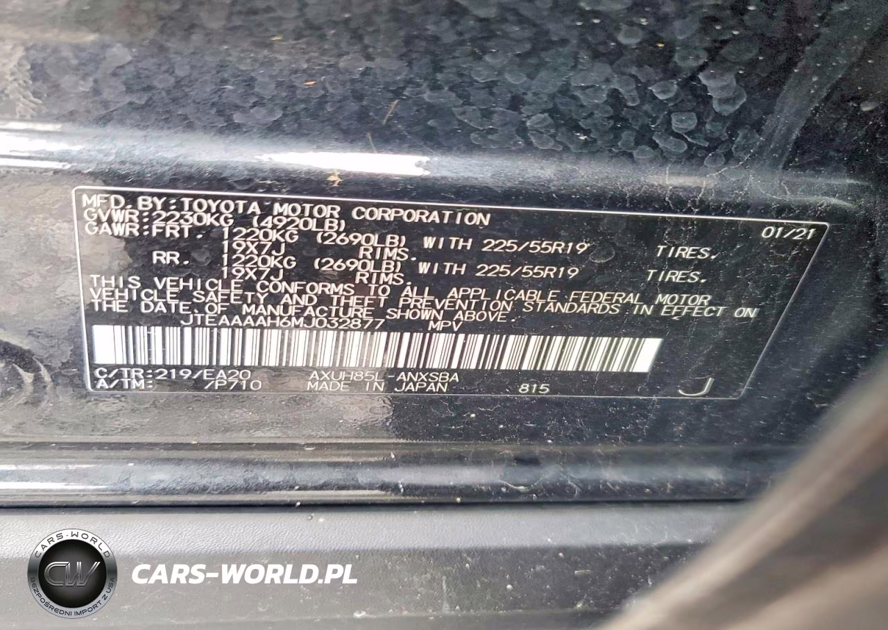 2021 Toyota Venza VIN:JTEAAAAH6MJ032877 - 14