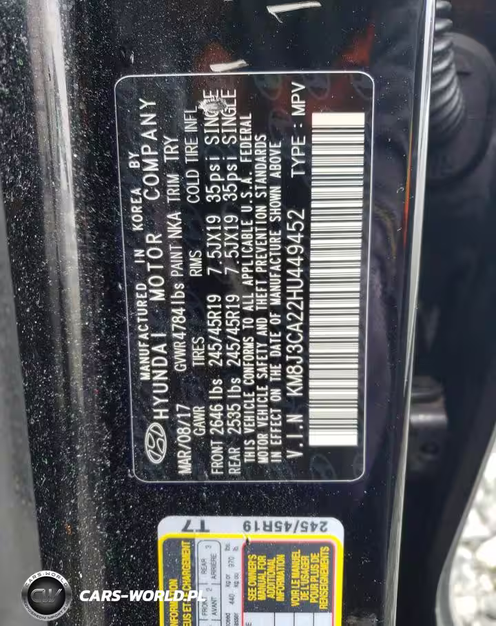 2017 Hyundai Tucson Limited VIN:KM8J3CA22HU449452 - 13