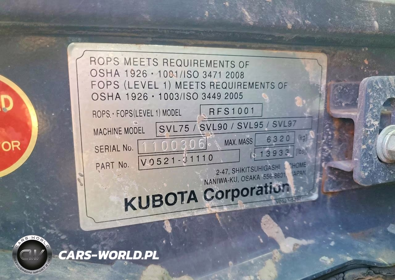 2024 Kubota Svl972C Tracked Skid Steer Loader VIN:KBCZ064CLR1C84335 - 10