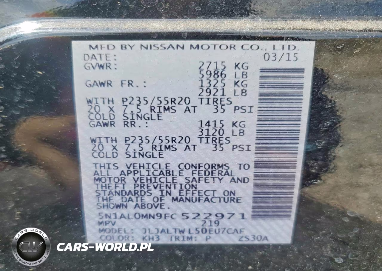 2015 Infiniti Qx60 Base VIN:5N1AL0MN9FC522971 - 13