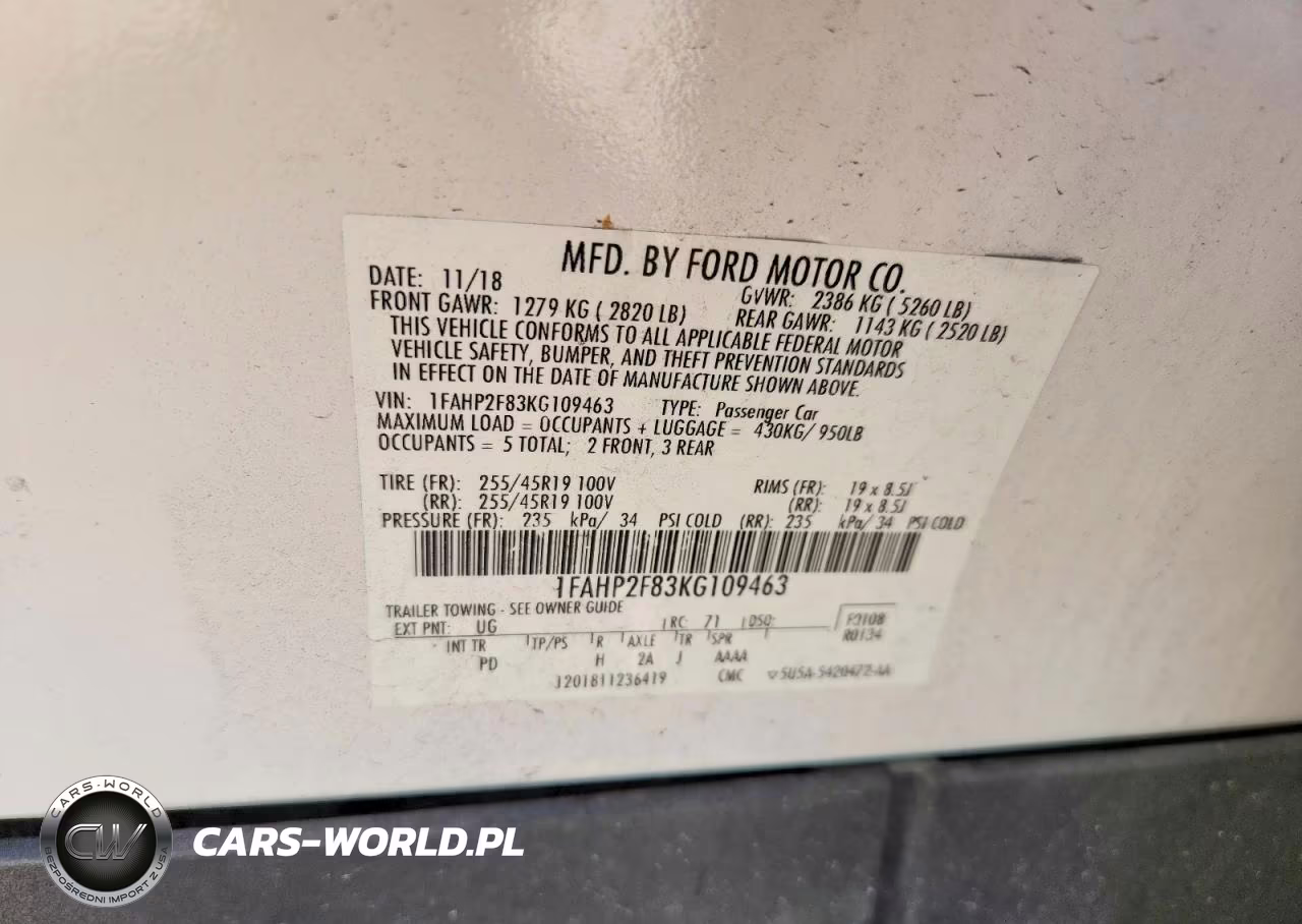 2019 Ford Taurus Limited VIN:1FAHP2F83KG109463 - 13