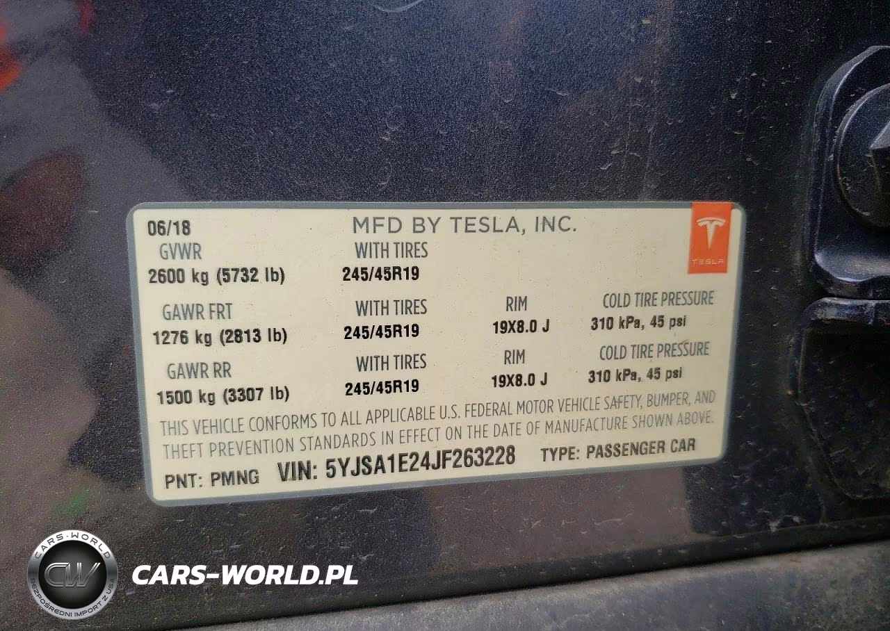 2018 Tesla Model S VIN:5YJSA1E24JF263228 - 13