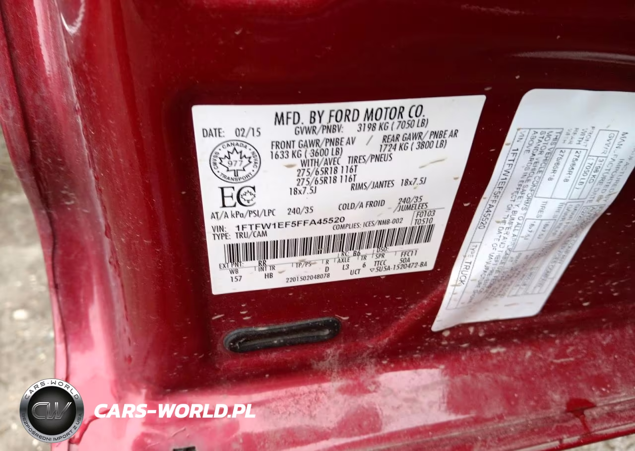 2015 Ford F150 Supercrew VIN:1FTFW1EF5FFA45520 - 13