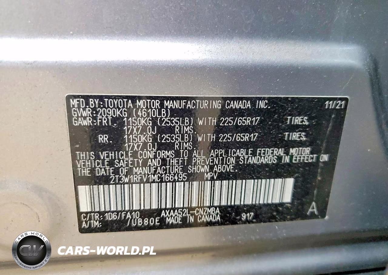 2021 Toyota Rav4 Xle VIN:2T3W1RFV1MC166495 - 13