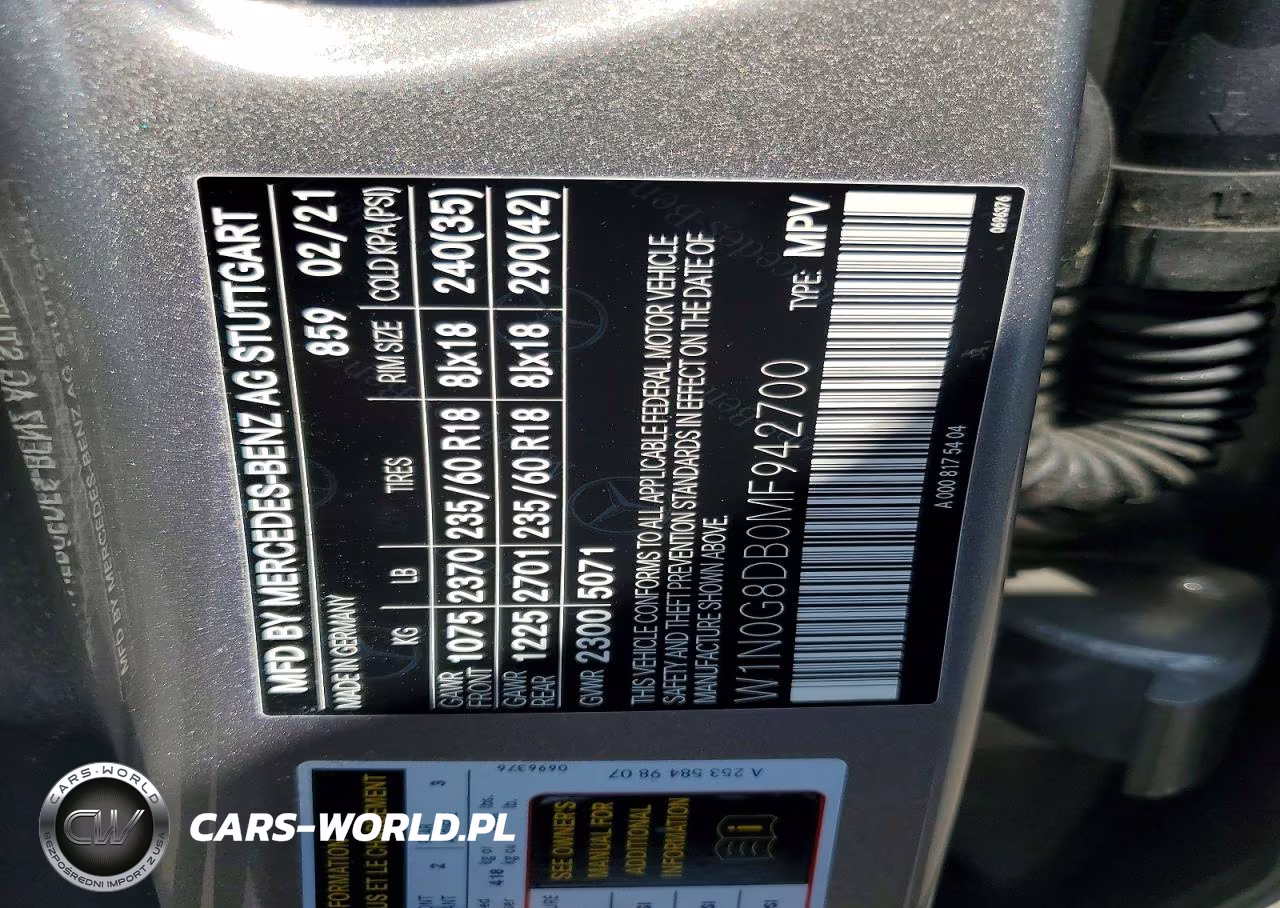 2021 Mercedes-Benz Glc 300 VIN:W1N0G8DB0MF942700 - 12