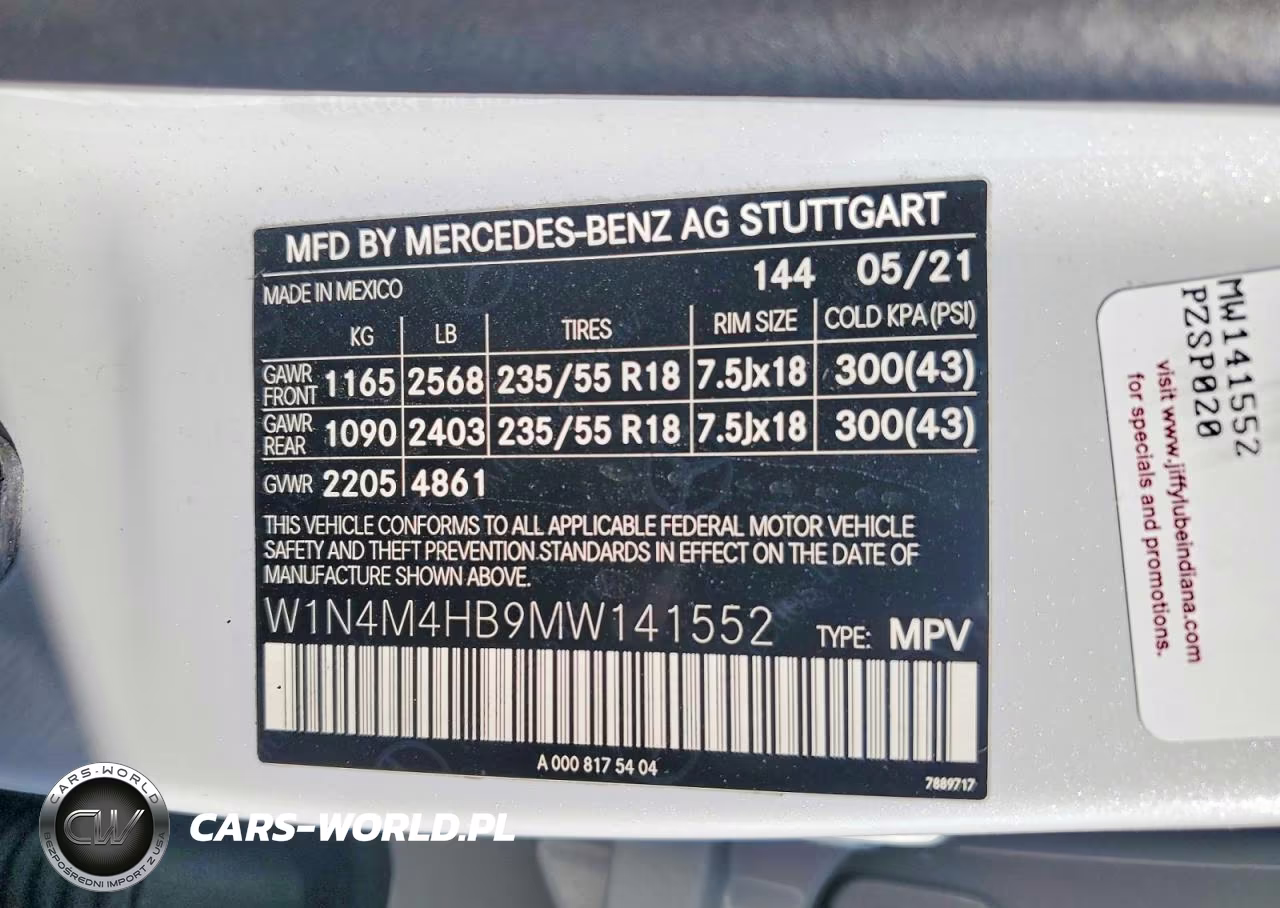 2021 Mercedes-Benz Glb 250 4Matic VIN:W1N4M4HB9MW141552 - 12