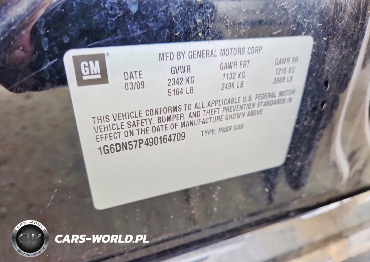 2009 Cadillac Cts-V VIN:1G6DN57P490164709 - 12