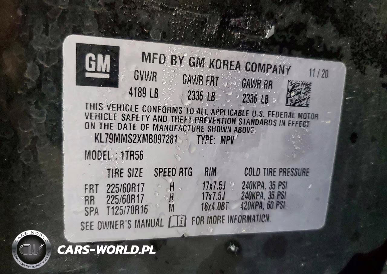 2021 Chevrolet Trailblazer Ls VIN:KL79MMS2XMB097281 - 14