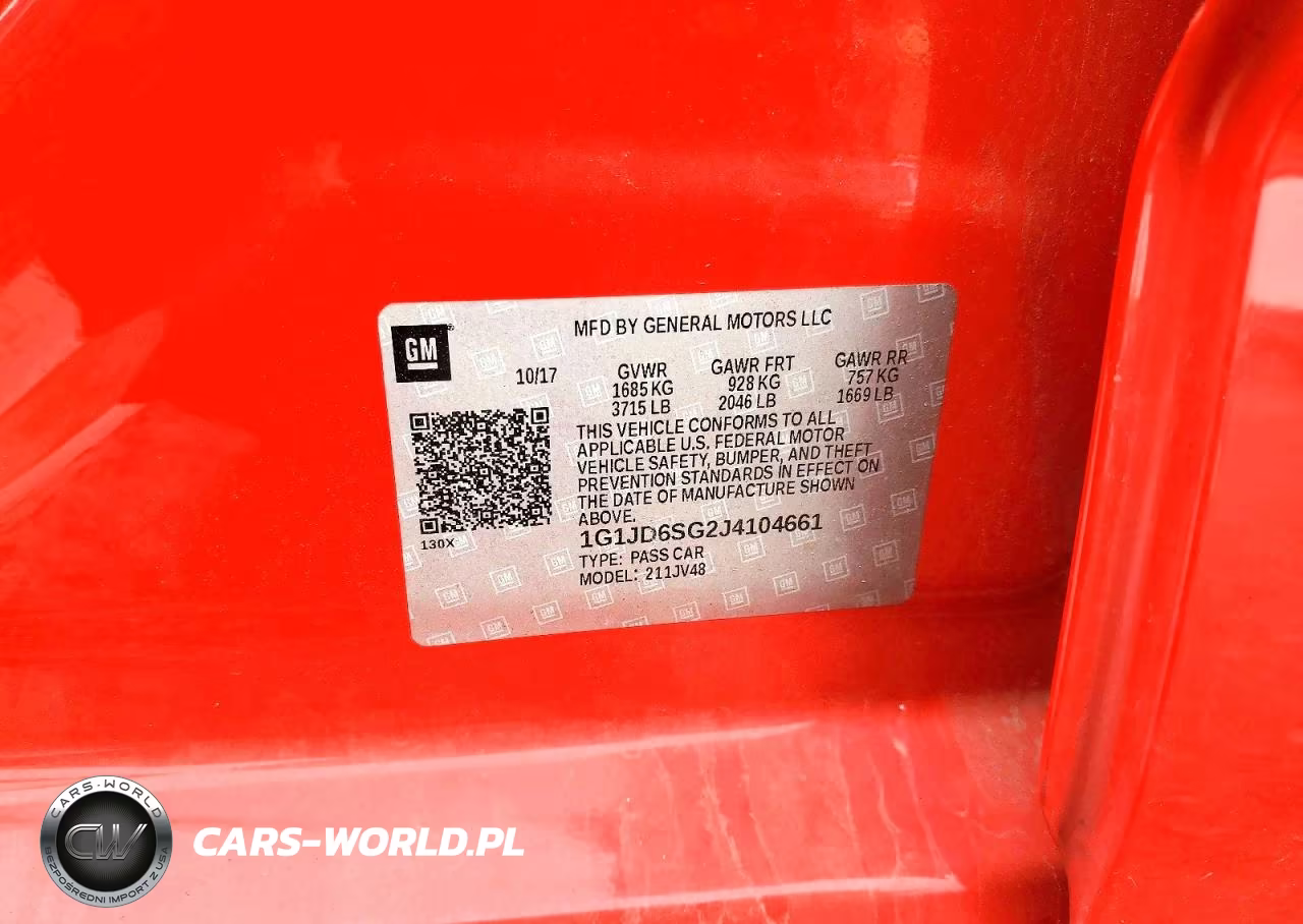 2018 Chevrolet Sonic Lt VIN:1G1JD6SG2J4104661 - 13