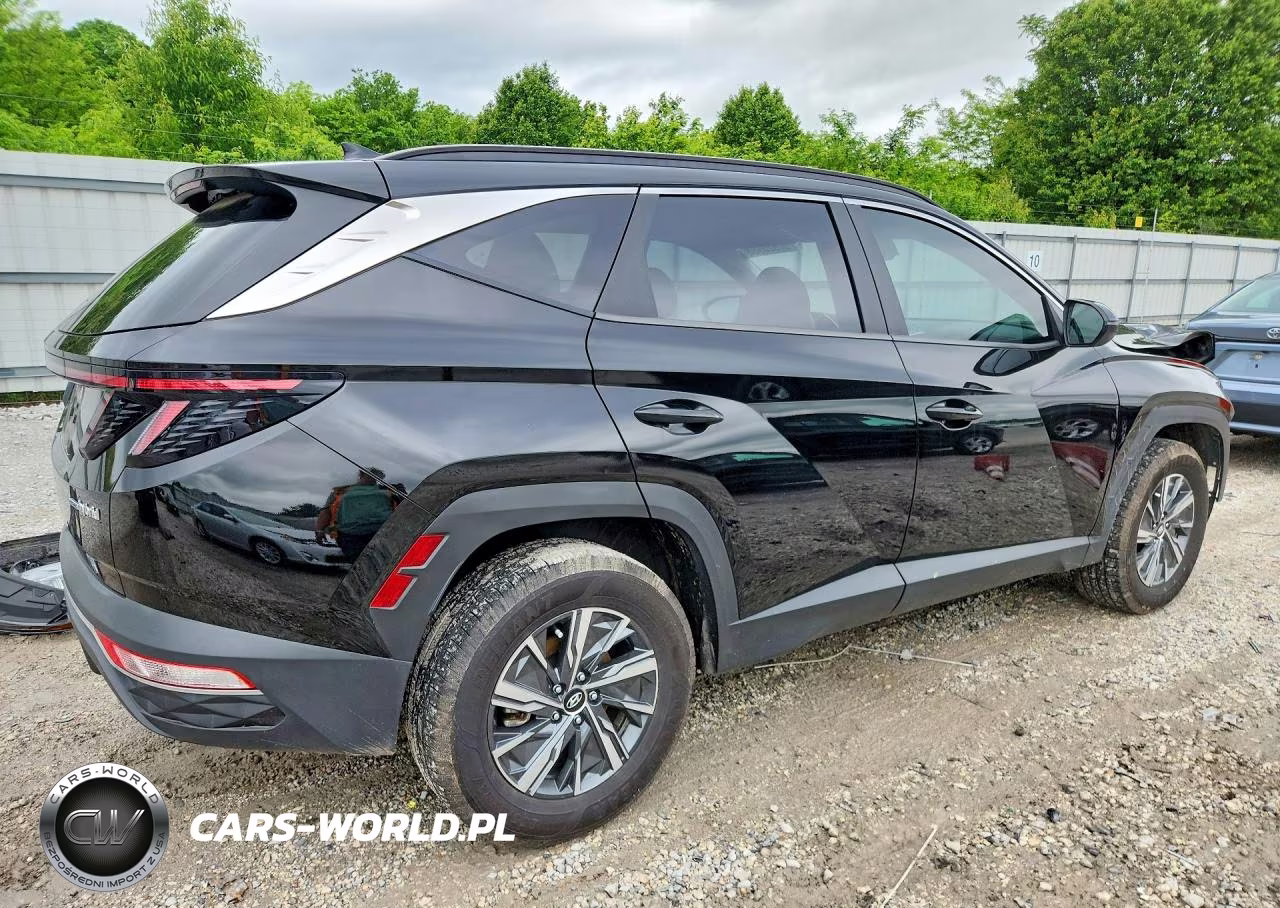2022 Hyundai Tucson Blue VIN:KM8JBCA14NU012686 - 3