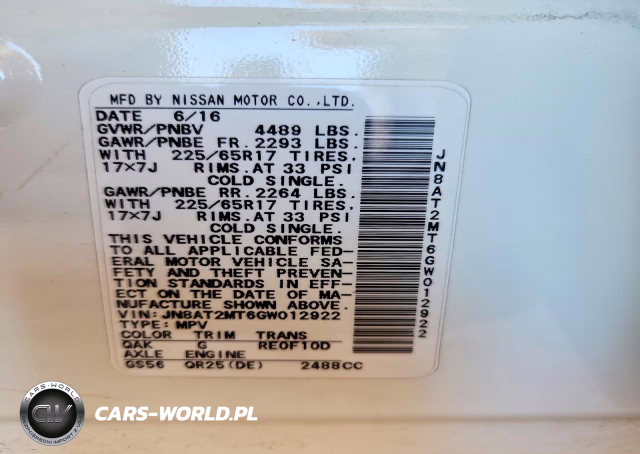 2016 Nissan Rogue Sv VIN:JN8AT2MT6GW012922 - 13