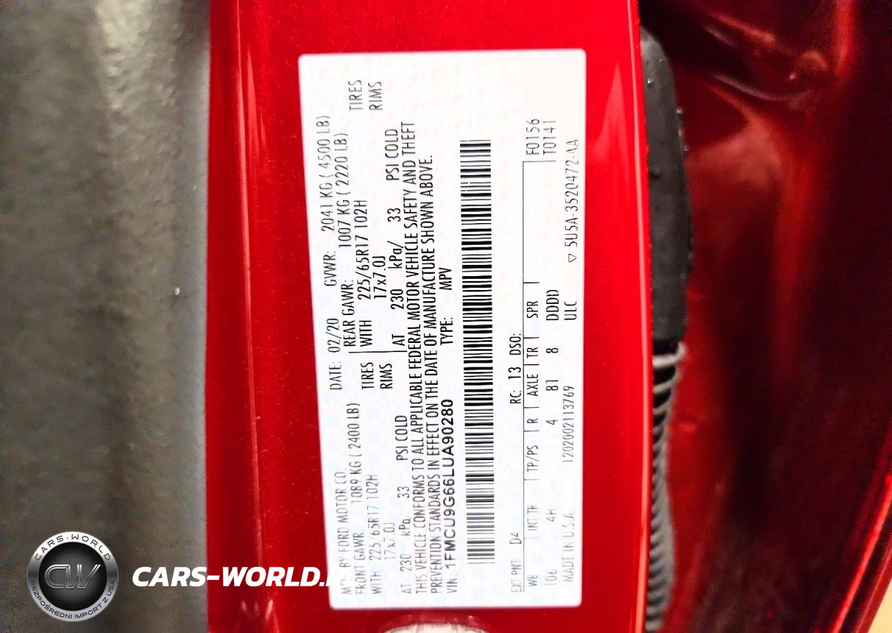 2020 Ford Escape Se VIN:1FMCU9G66LUA90280 - 13