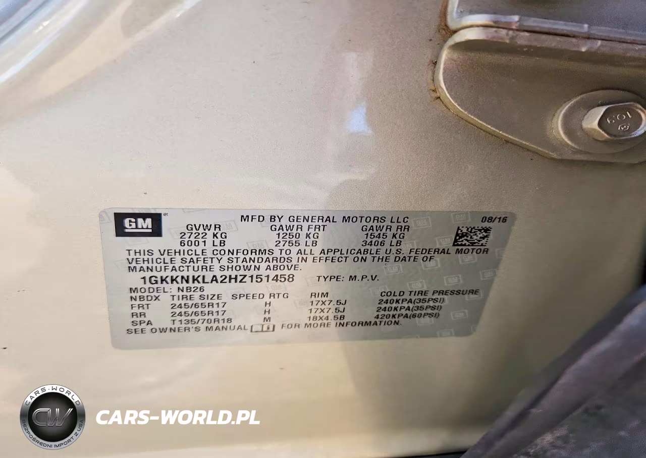 2017 GMC Acadia Sle VIN:1GKKNKLA2HZ151458 - 13