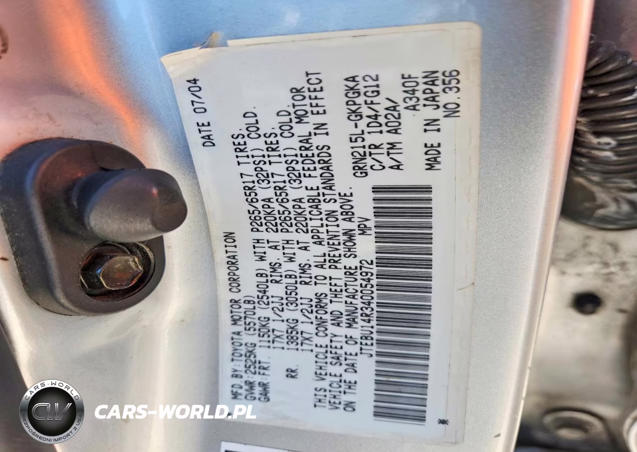 2004 Toyota 4Runner Sr5 VIN:JTEBU14R340054972 - 13