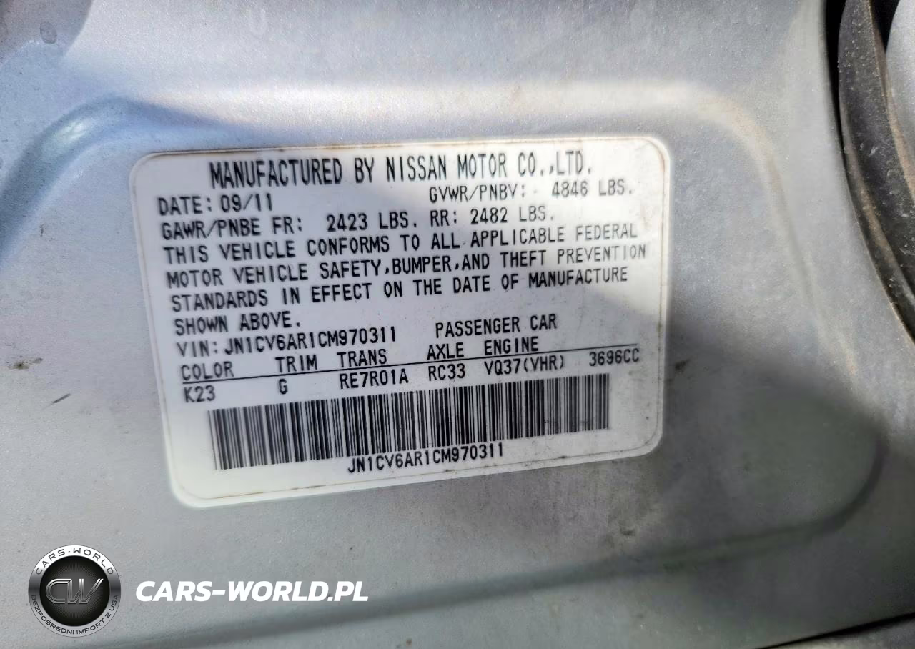 2012 Infiniti G37 Sedan X VIN:JN1CV6AR1CM970311 - 13