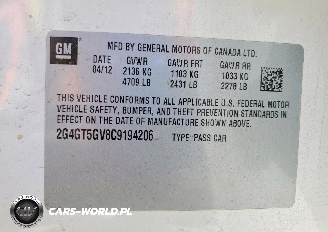2012 Buick Regal Premium VIN:2G4GT5GV8C9194206 - 12
