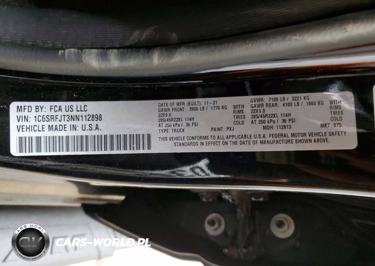 2022 Ram 1500 Laramie VIN:1C6SRFJT3NN112898 - 13