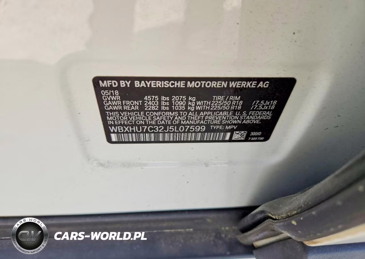2018 BMW X1 Sdrive28I VIN:WBXHU7C32J5L07599 - 13