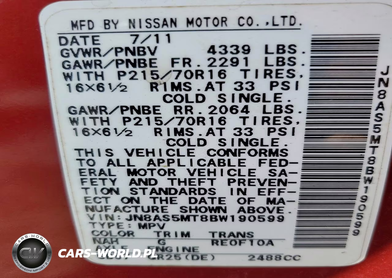 2011 Nissan Rogue S VIN:JN8AS5MT8BW190599 - 13