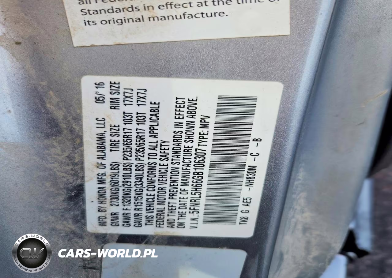2016 Honda Odyssey Exl VIN:5FNRL5H66GB106307 - 13