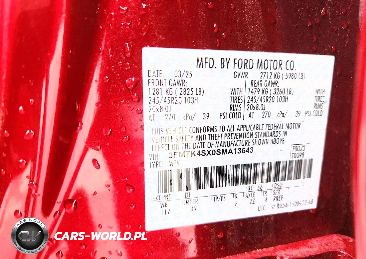 2025 Ford Mustang Mach-E Gt VIN:3FMTK4SX0SMA13643 - 14