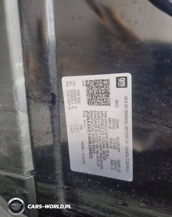 2021 Chevrolet Equinox Lt VIN:2GNAXKEV4M6159821 - 12