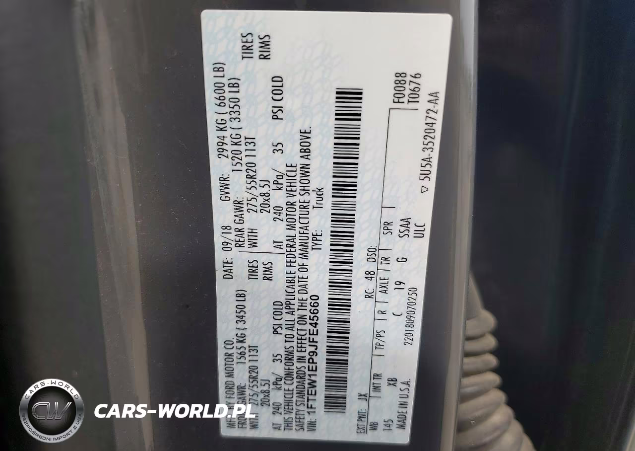 2018 Ford F150 Supercrew VIN:1FTEW1EP9JFE45660 - 12