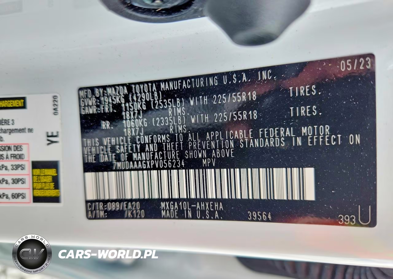 2023 Toyota Corolla Cross Xle VIN:7MUDAAAGXPV056234 - 14