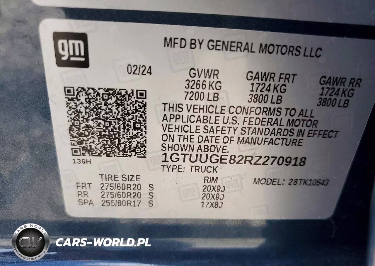 2024 GMC Sierra K1500 Denali VIN:1GTUUGE82RZ270918 - 12