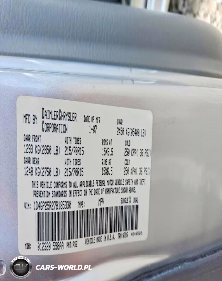 2007 Dodge Caravan Se VIN:1D4GP25R27B185330 - 13