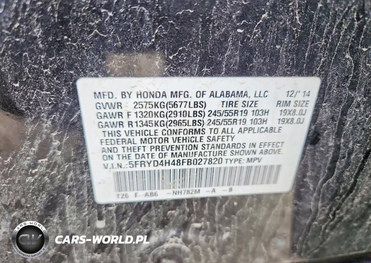 2015 Acura Mdx Technology VIN:5FRYD4H48FB027820 - 13