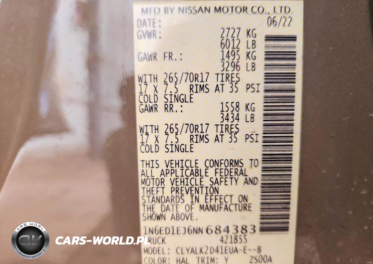 2022 Nissan Frontier Pro-X VIN:1N6ED1EJ6NN684383 - 12